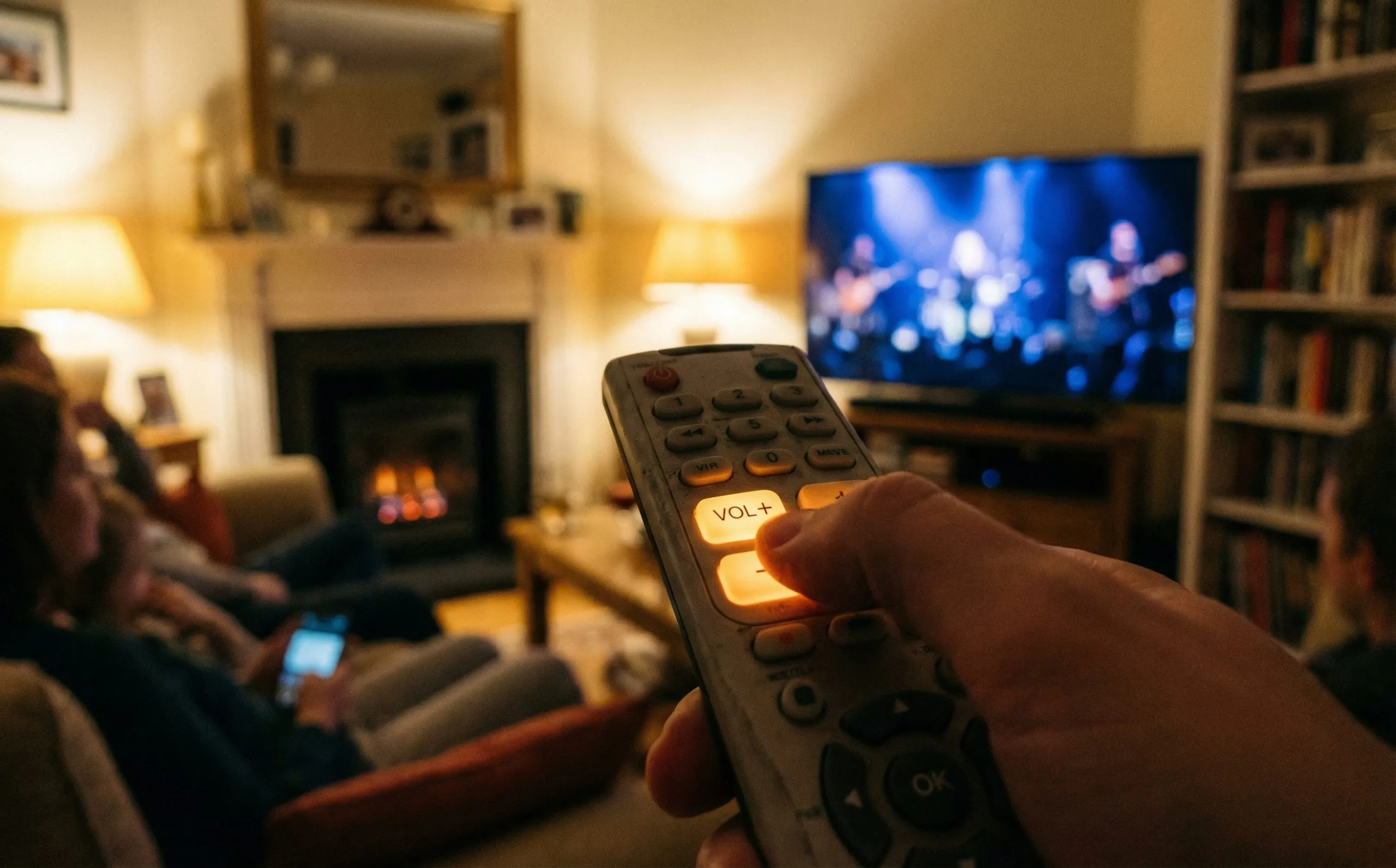 TV remote with volume control