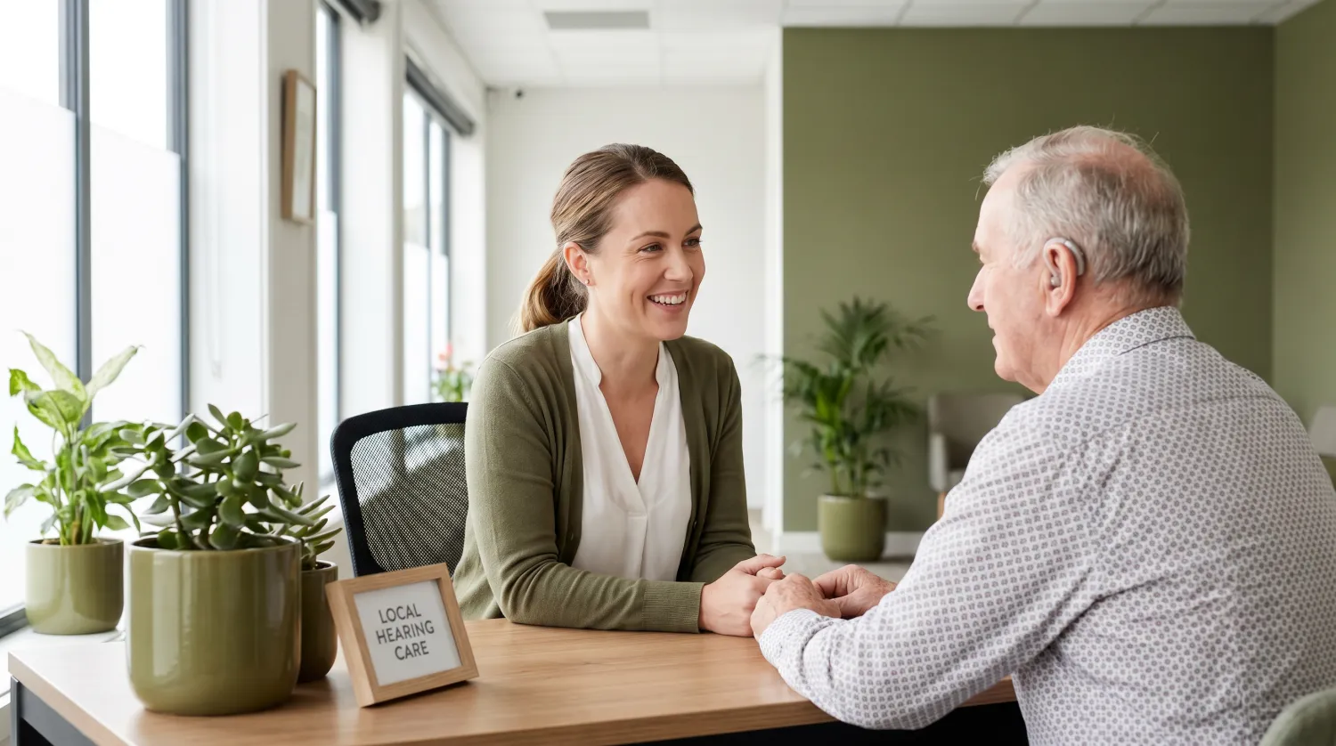 Friendly CQ Audiology audiologist caring for a patient in Rockhampton