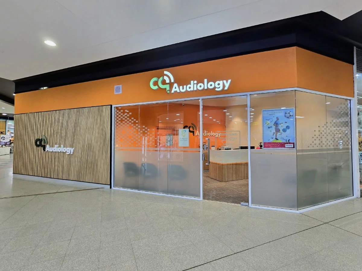 The CQ Audiology shopfront at City Centre Plaza, 24 Fitzroy Street, Rockhampton