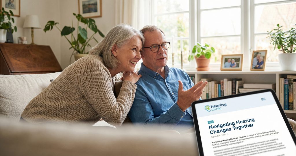 Senior couple having a conversation